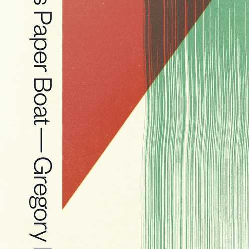 A red triangle is overlapped by a wide green brushstroke on this elegant book cover.