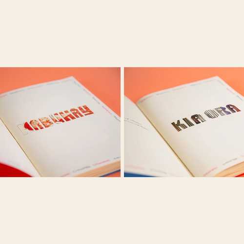 Two side-by-side images of an open zine – the left photo says 'Mabuhay' the right one 'Kia Ora' - both words mean 'hello' in Tagalog and Te Reo Māori respectively