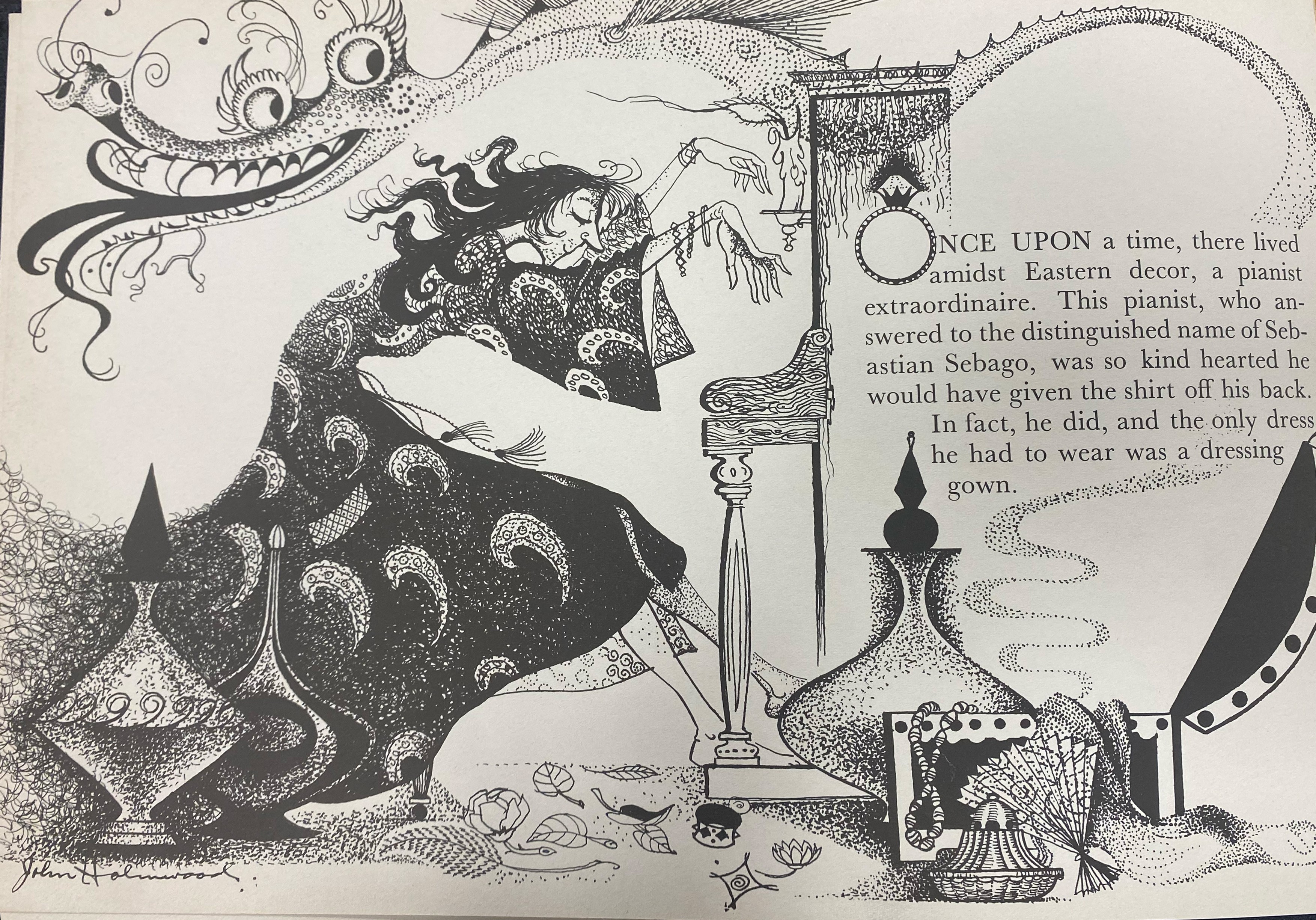 A page from a fairytale book
