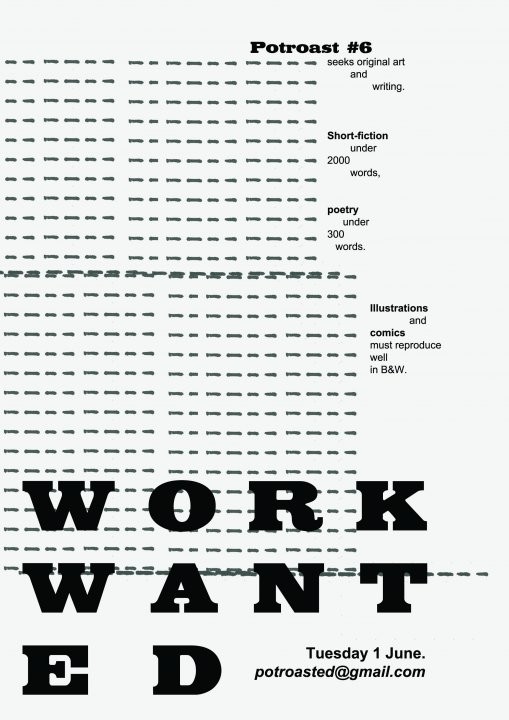 A poster callout for contributors.