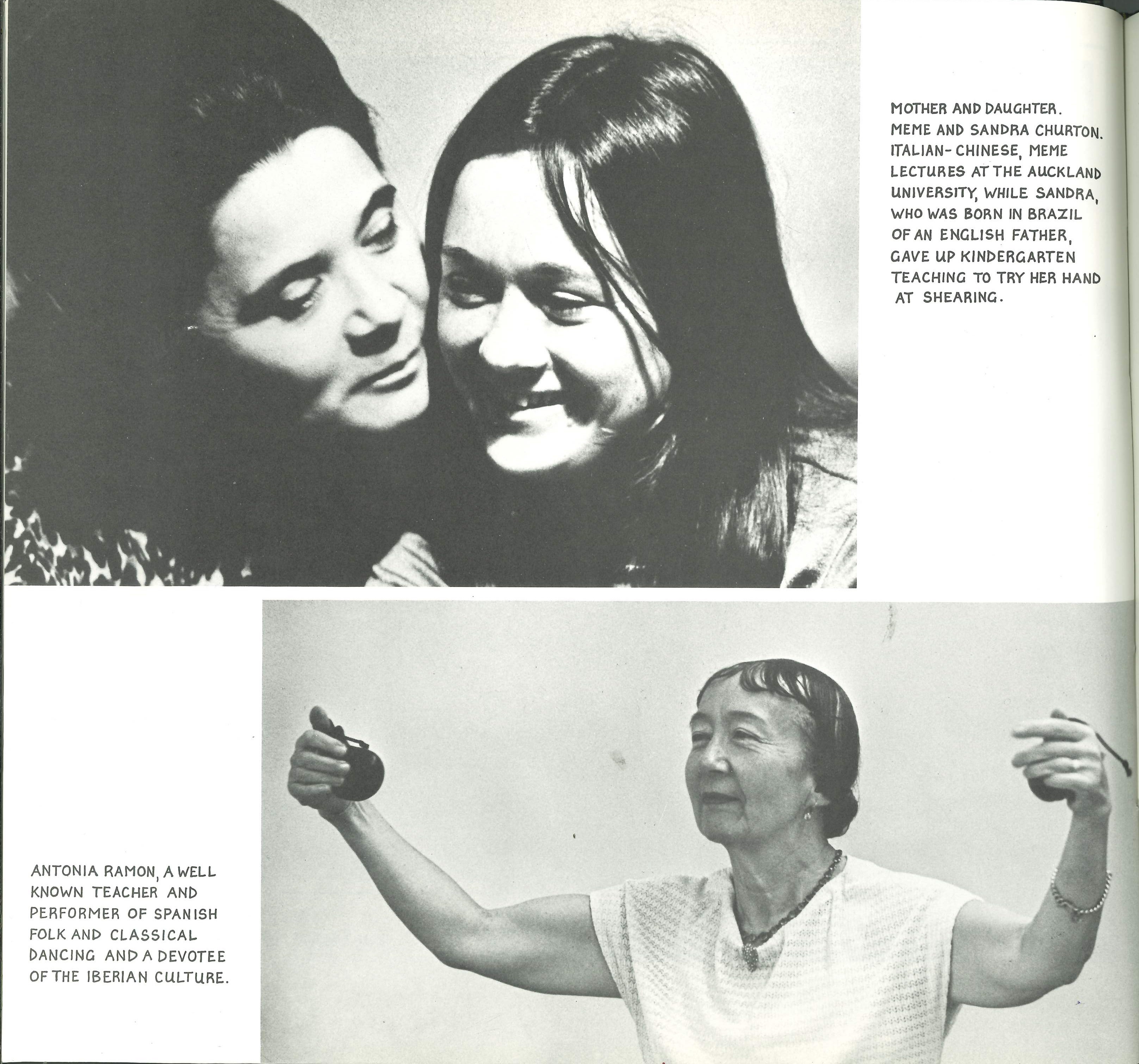 A scanned page of a black-and-white photo book