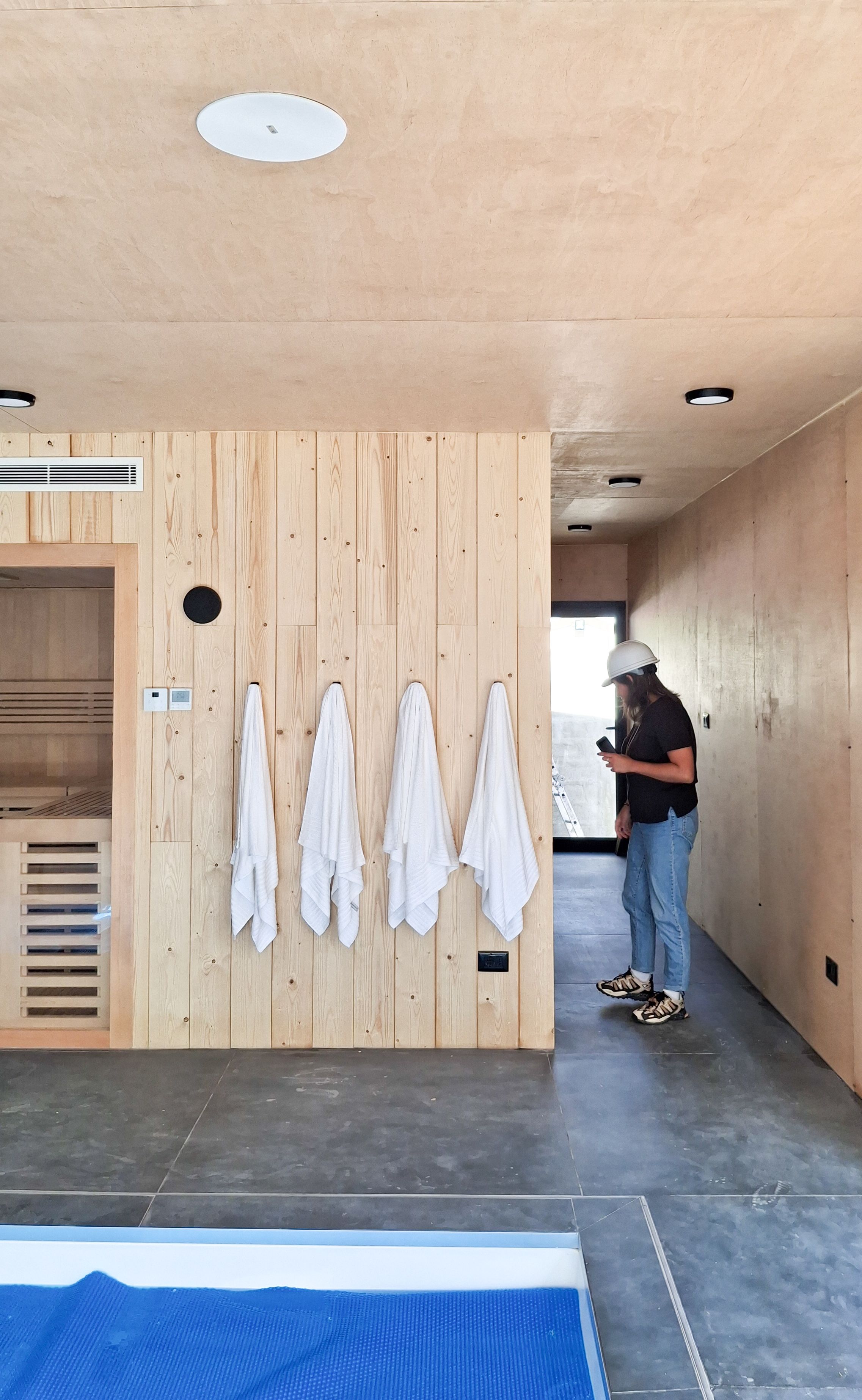Sauna y spa de aguas.