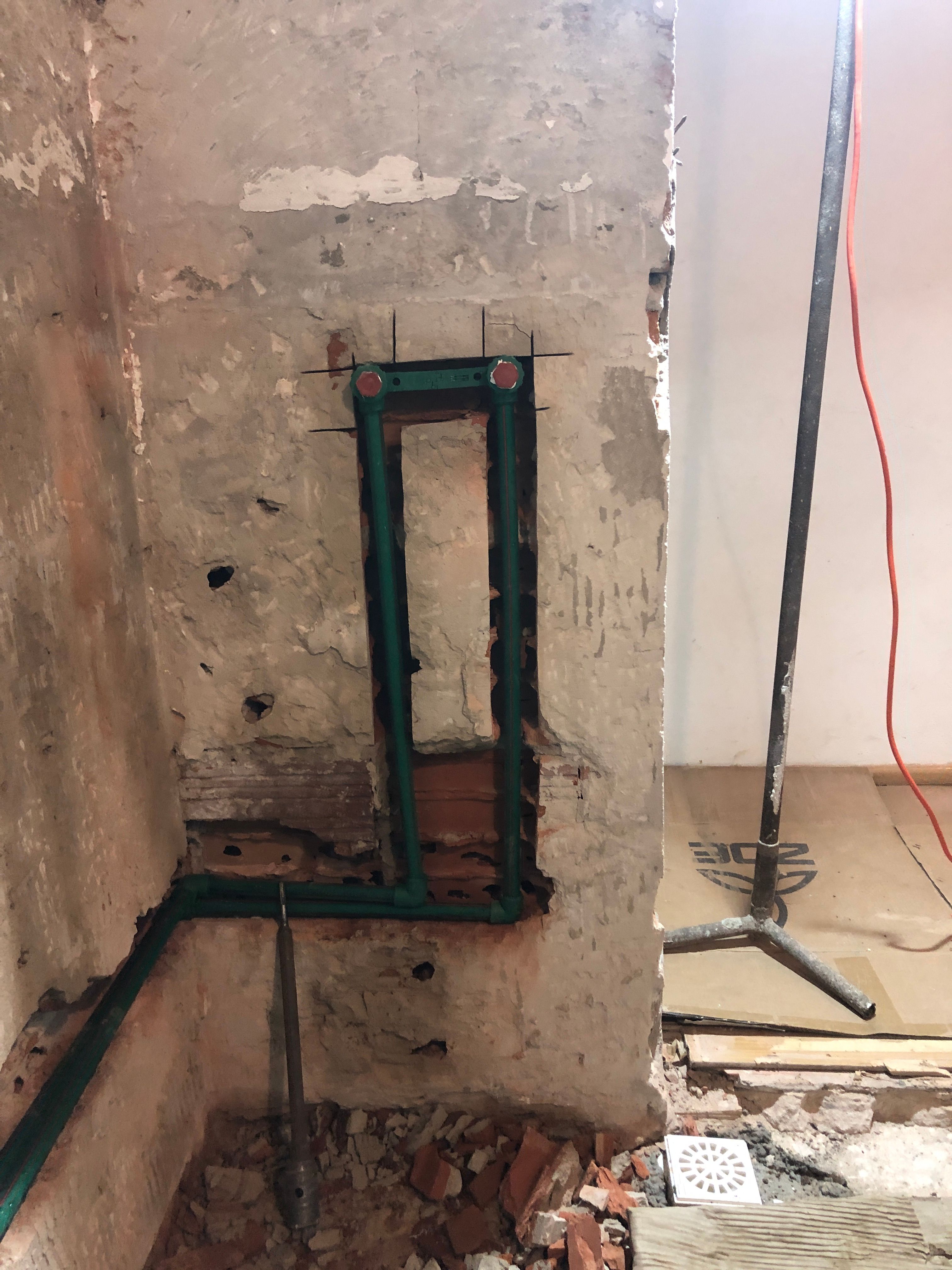 Fase construcción abastecimientoducha