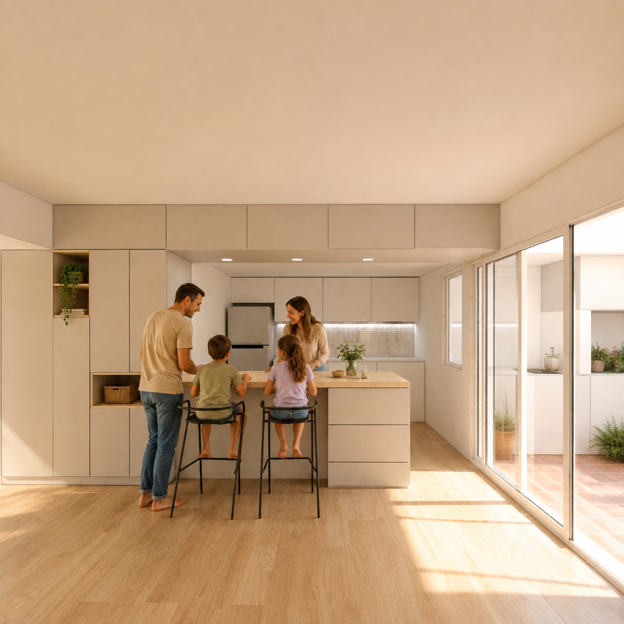 Reforma integral hogar. Diseño pensando en la familia
