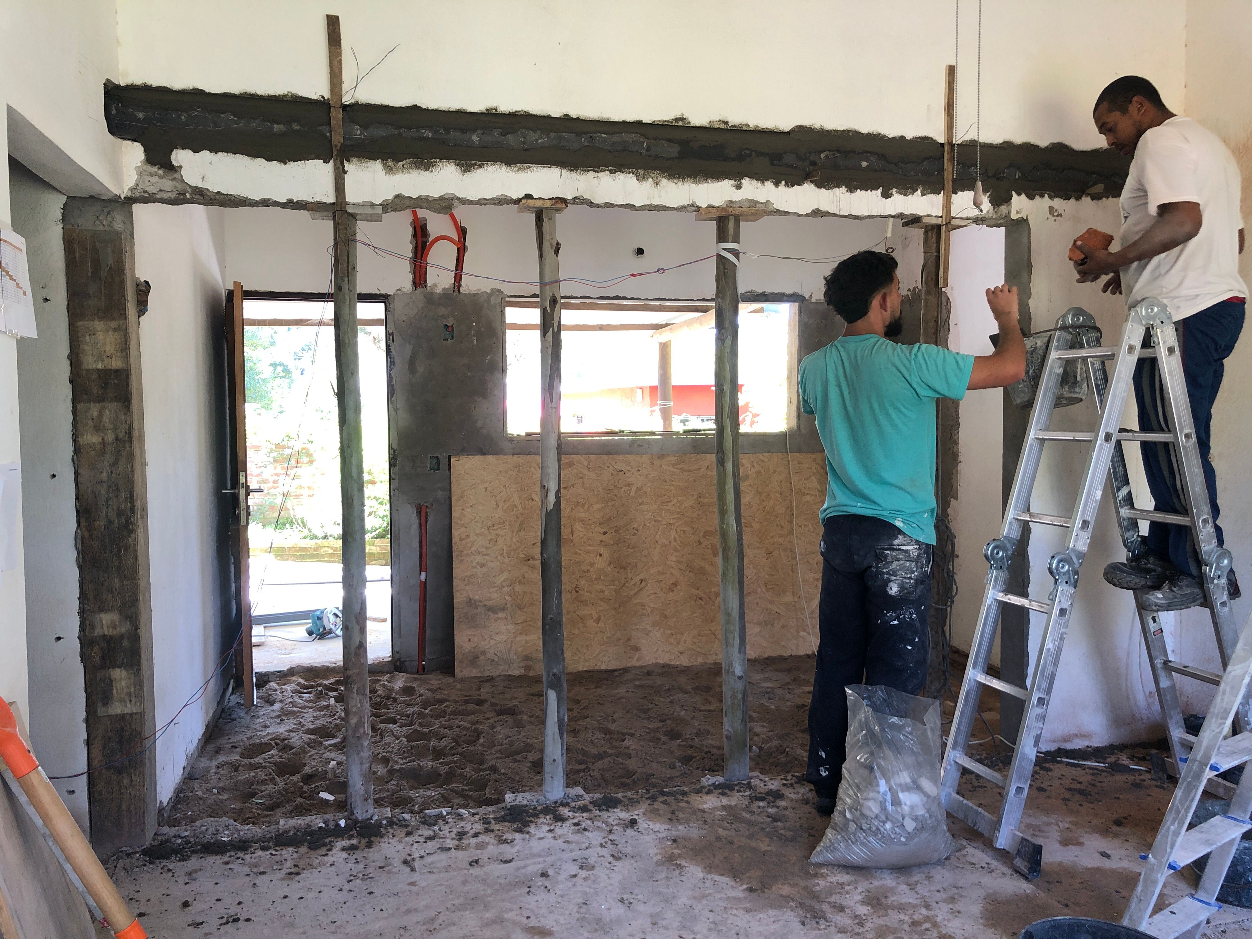 Fase construcción. Realización de refuerzo estructural