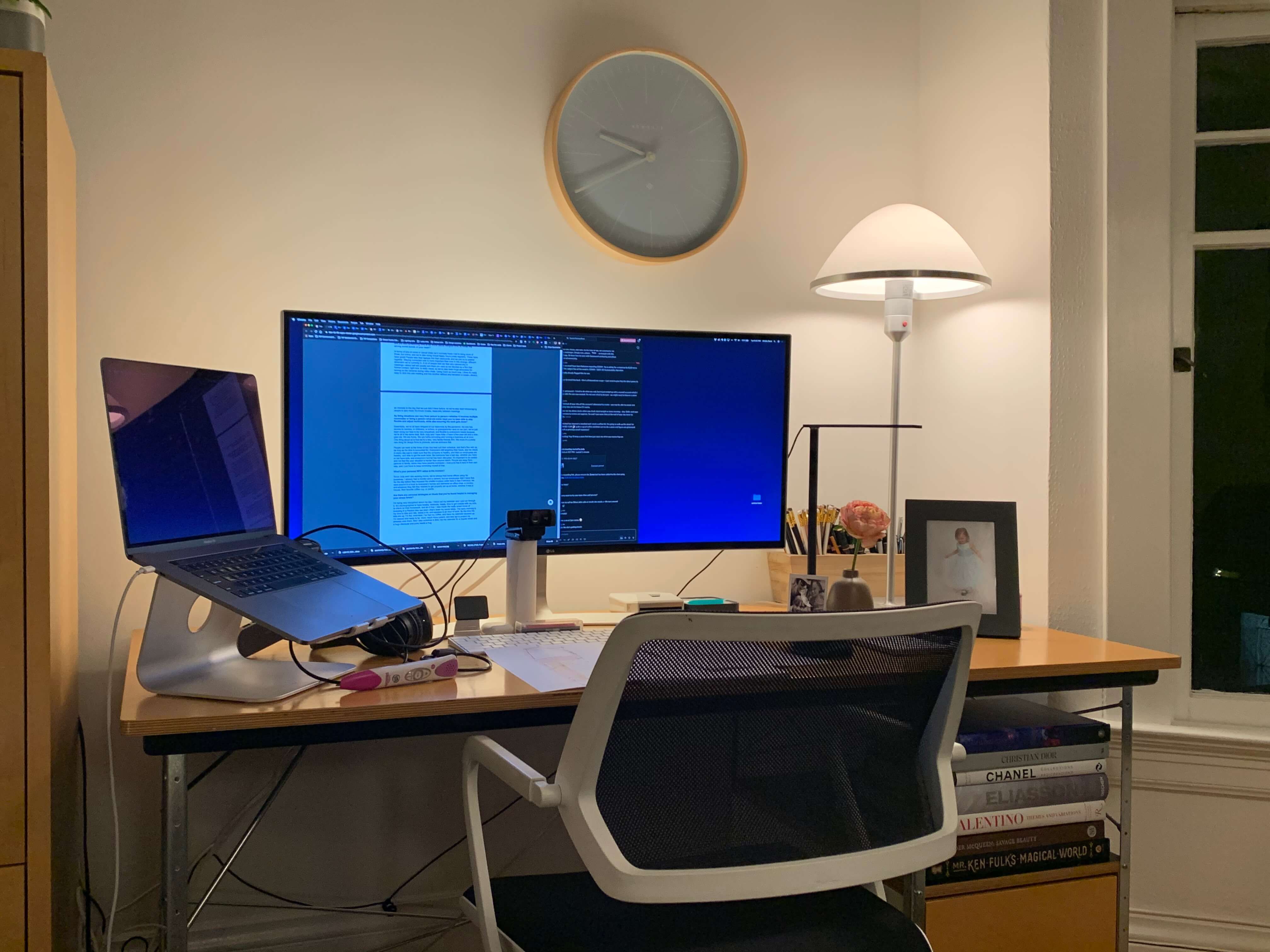Where the magic happens, Kristin's current WFH setup