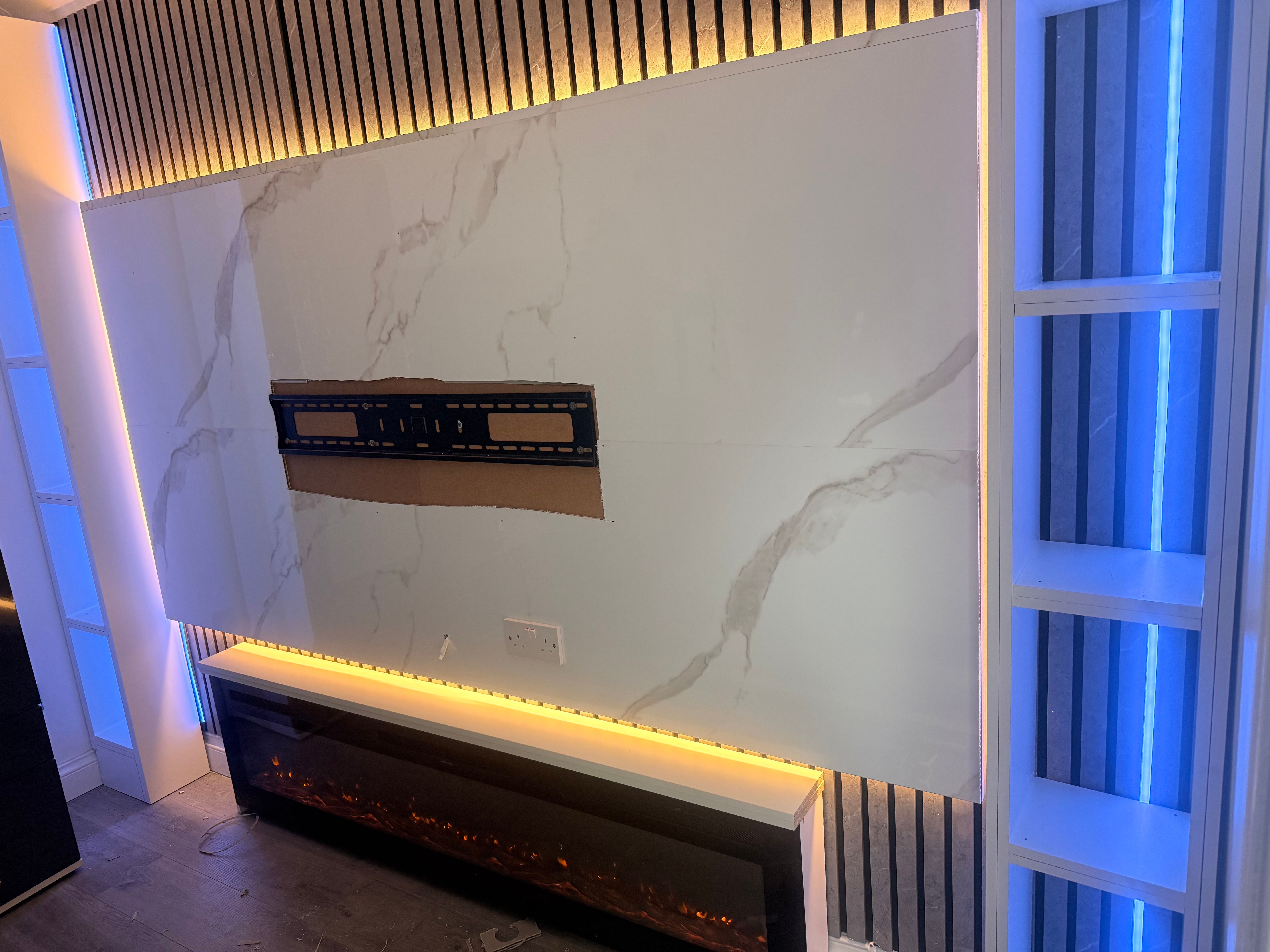 After: TV Media wall