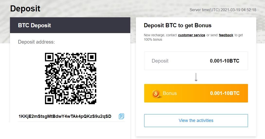 bexplus deposit bitcoin