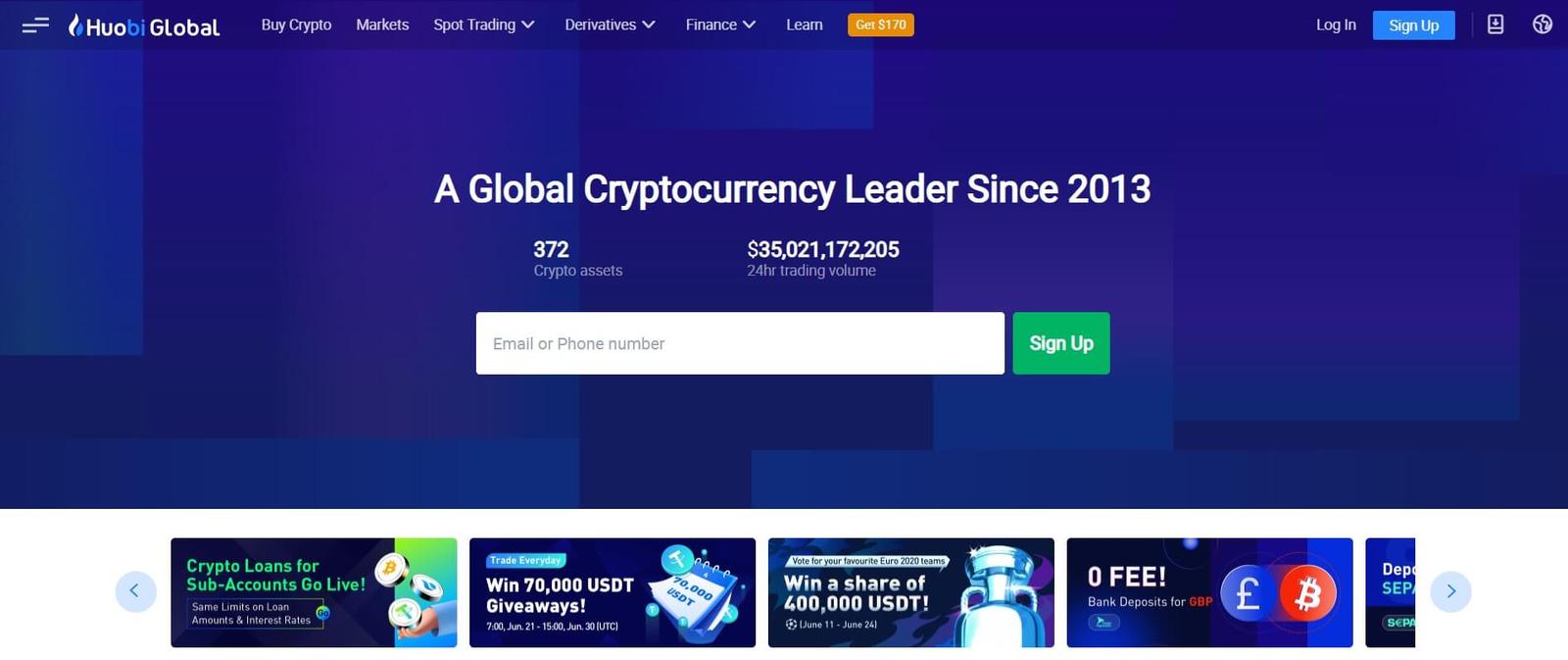 Huobi Website