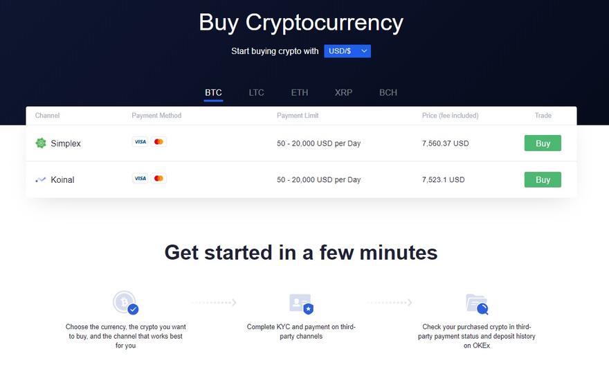 okex deposit funds