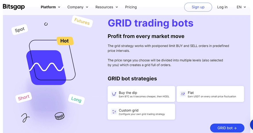Bitsgap grid trading crypto bot