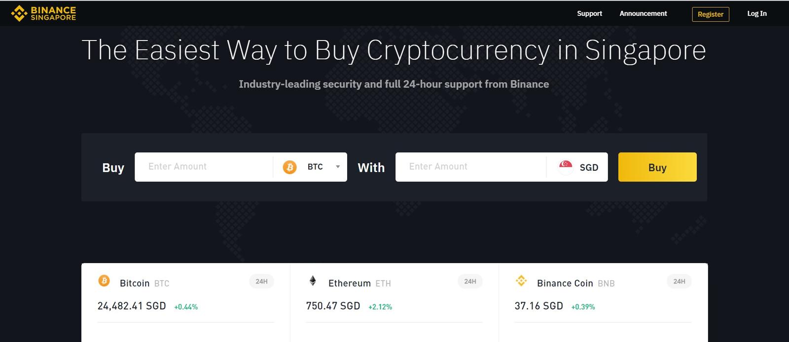 binance singapore website