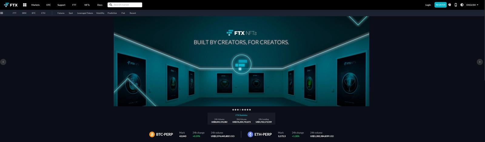 FTX website