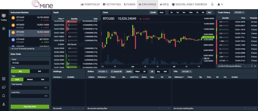 mine digital trading platform