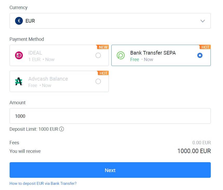 Huobi Deposit