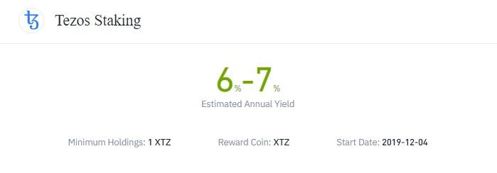 staking tezos with binance