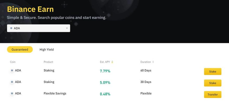 binance staking