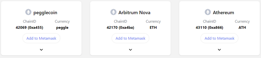select arbitrum nova network