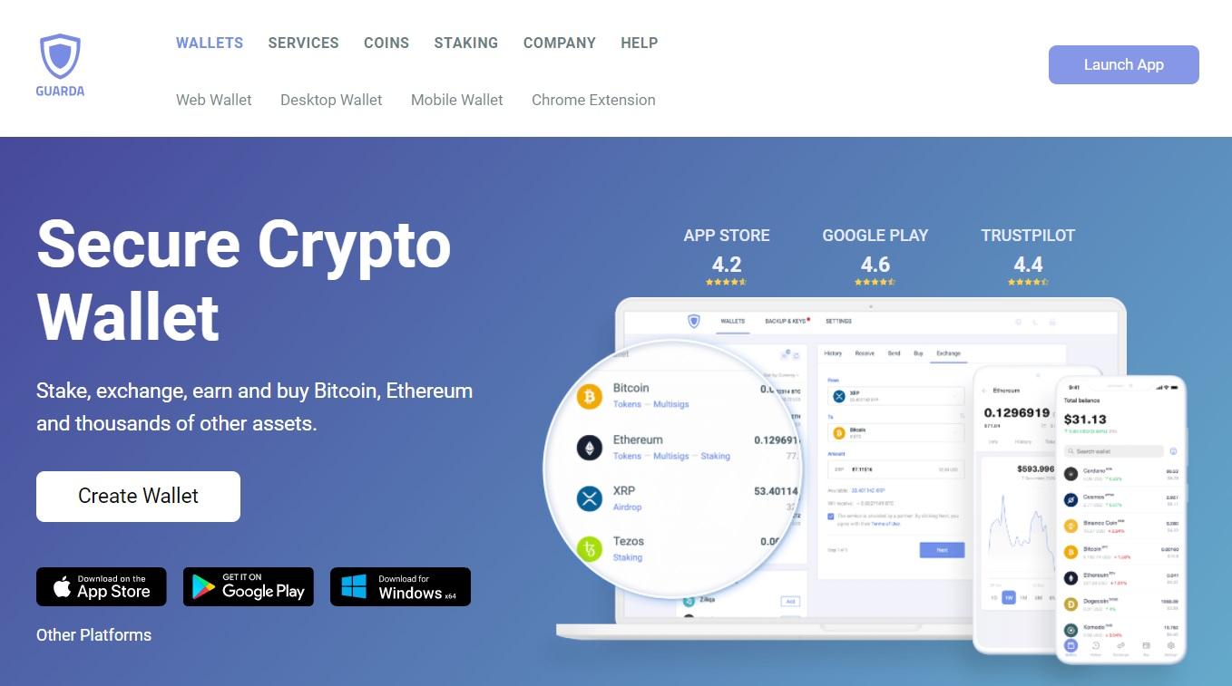 guarda wallet website