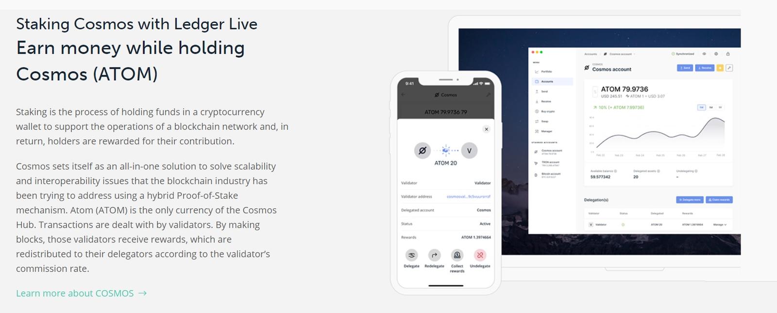 Come puntare Cosmos 2022 (Guida completa) 15 staking cosmos ledger wallet
