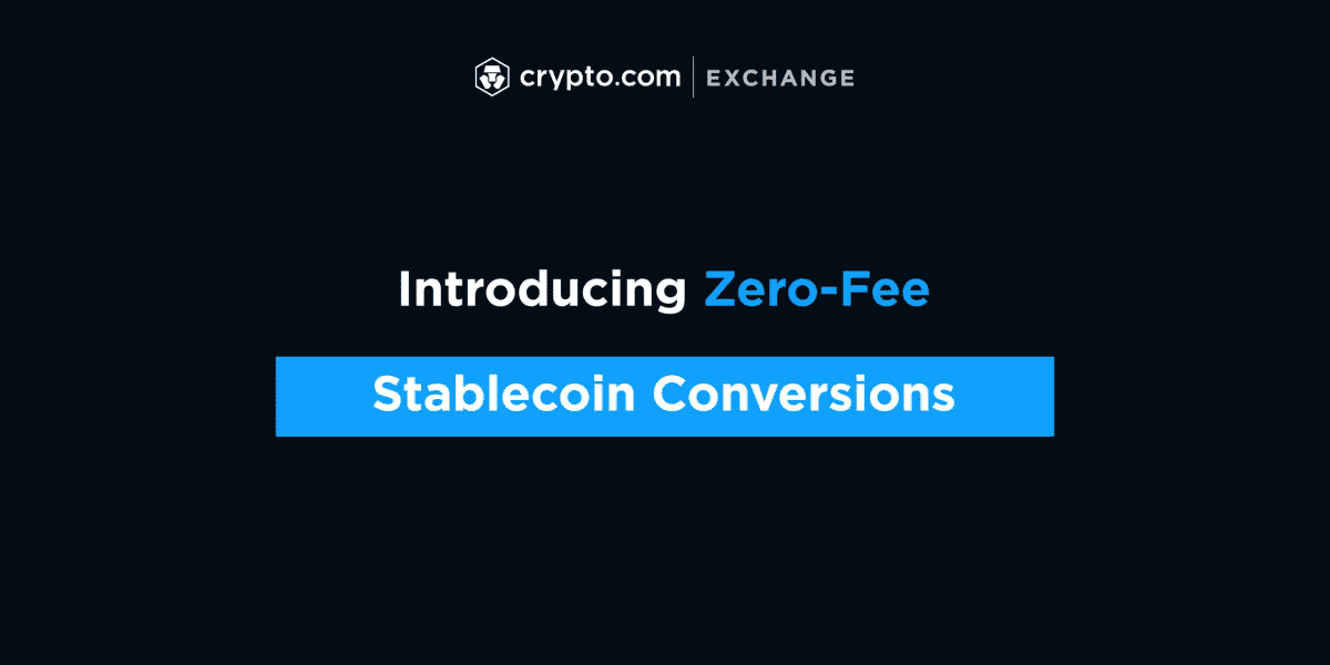 Crypto.com Exchange Stablecoins with no costs