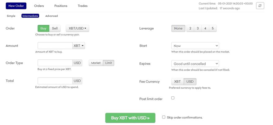 Buying and selling crypto on Kraken