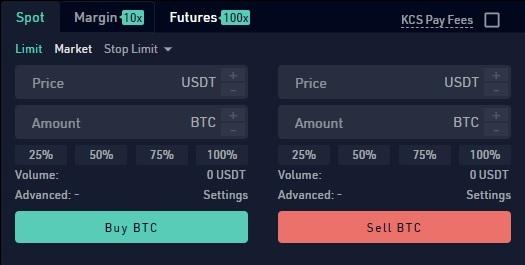 kucoin orders