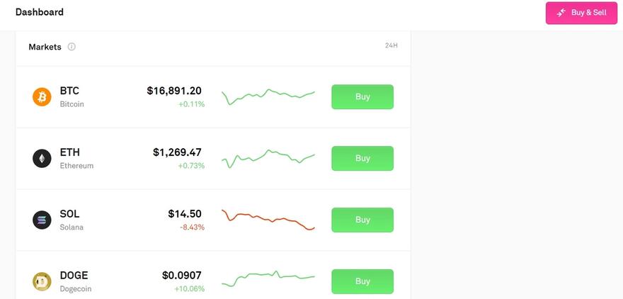 Buy and sell crypto with CoinList