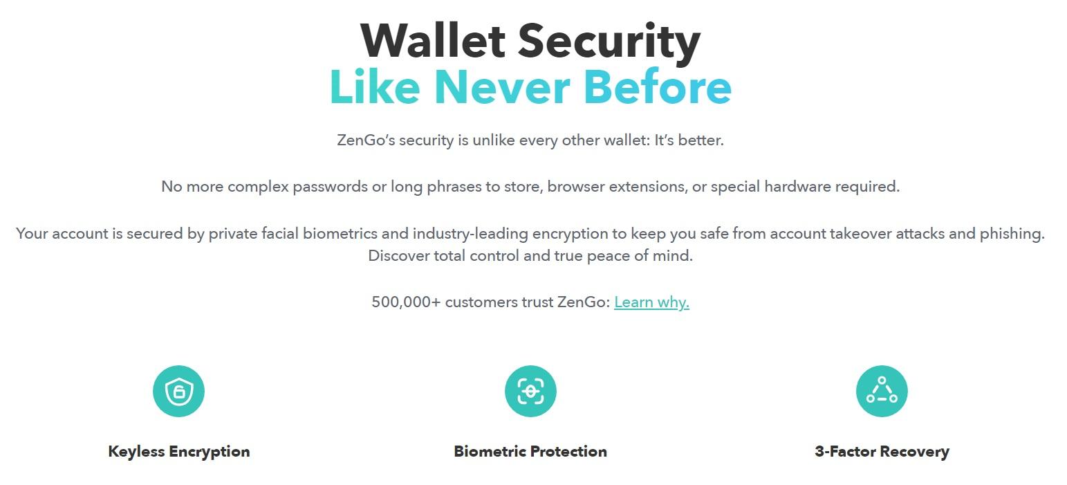 Zengo wallet security features