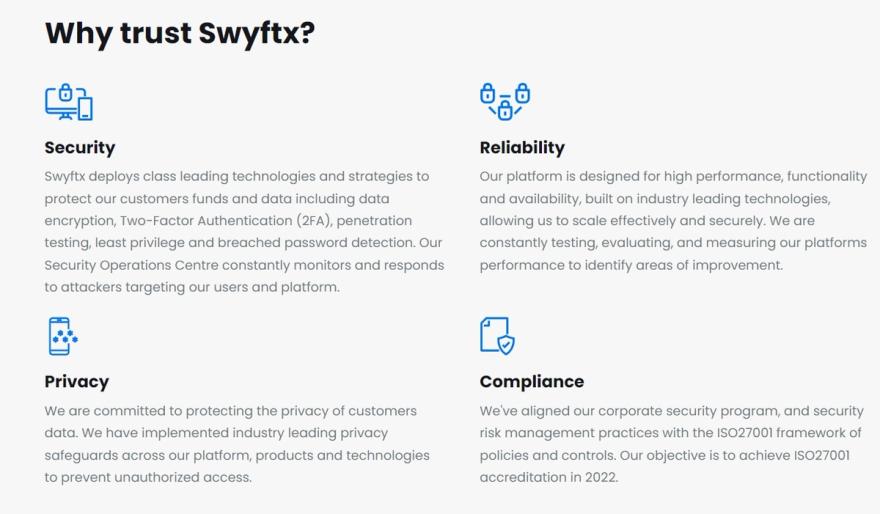 Swyftx wallet security measures