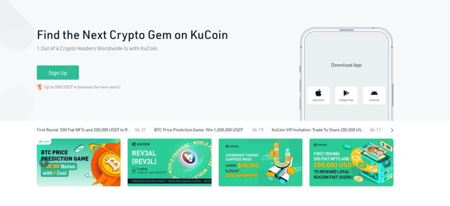 KuCoin website