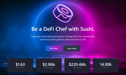 SushiSwap website and stats