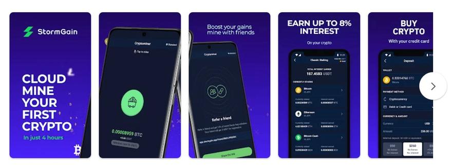 stormgain app screenshots