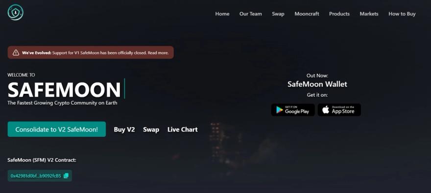 Official SafeMoon website