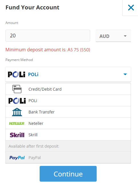 buying Bitcoin on eToro with PayPal