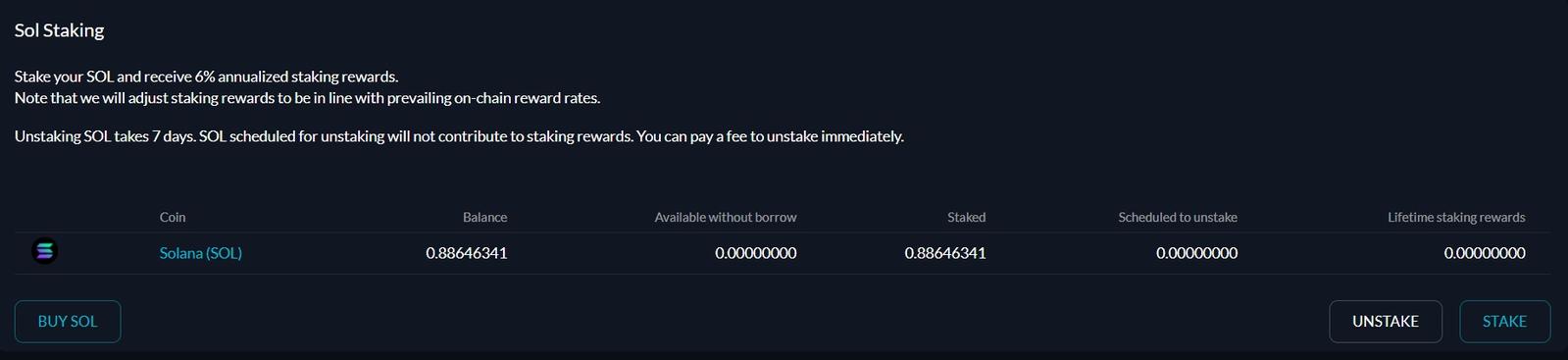 Staking Solana (SOL) on FTX Exchange