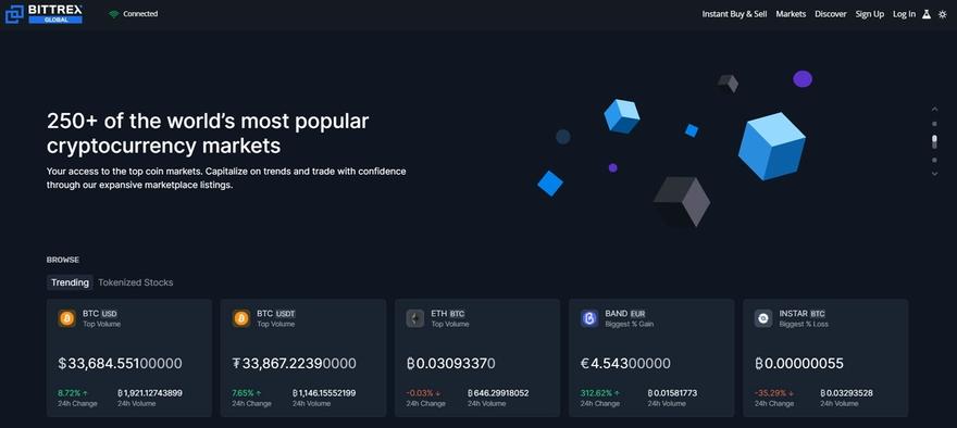bittrex website