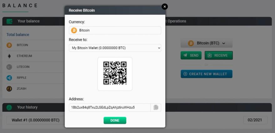 Exocrow Deposit Bitcoin