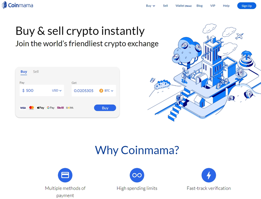 Coinmama Website