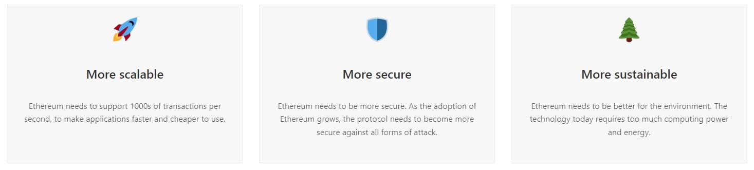 Ethereum 2.0 features and benefits