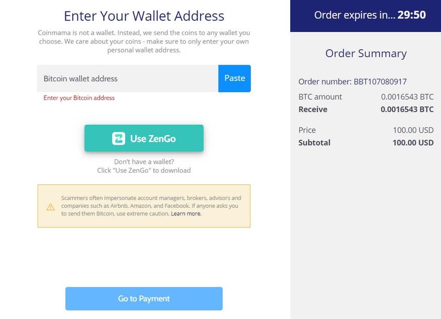 Coinmama Wallet