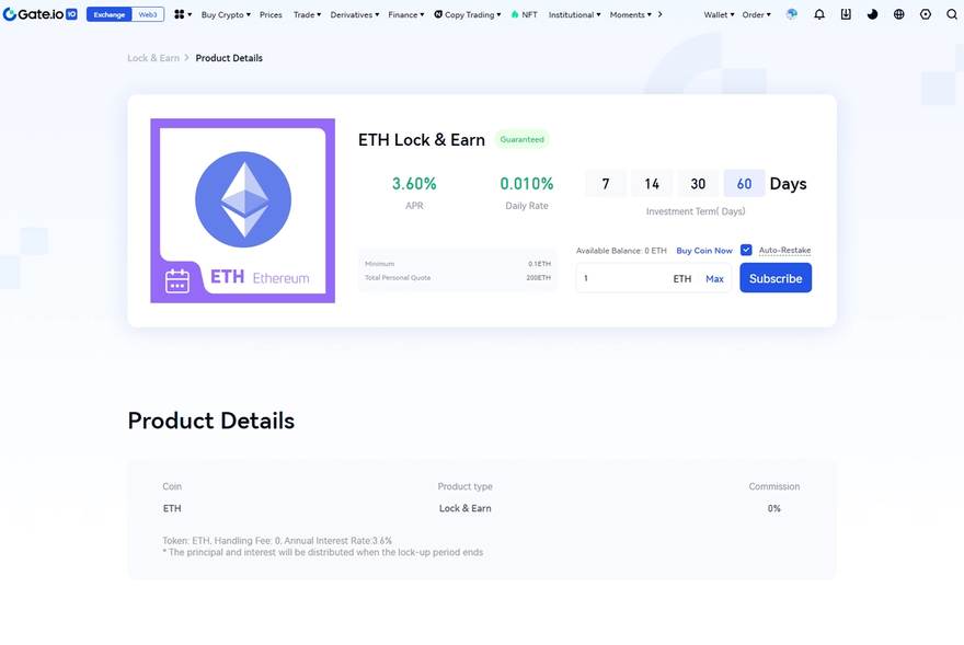 Gate.io HODL and Earn