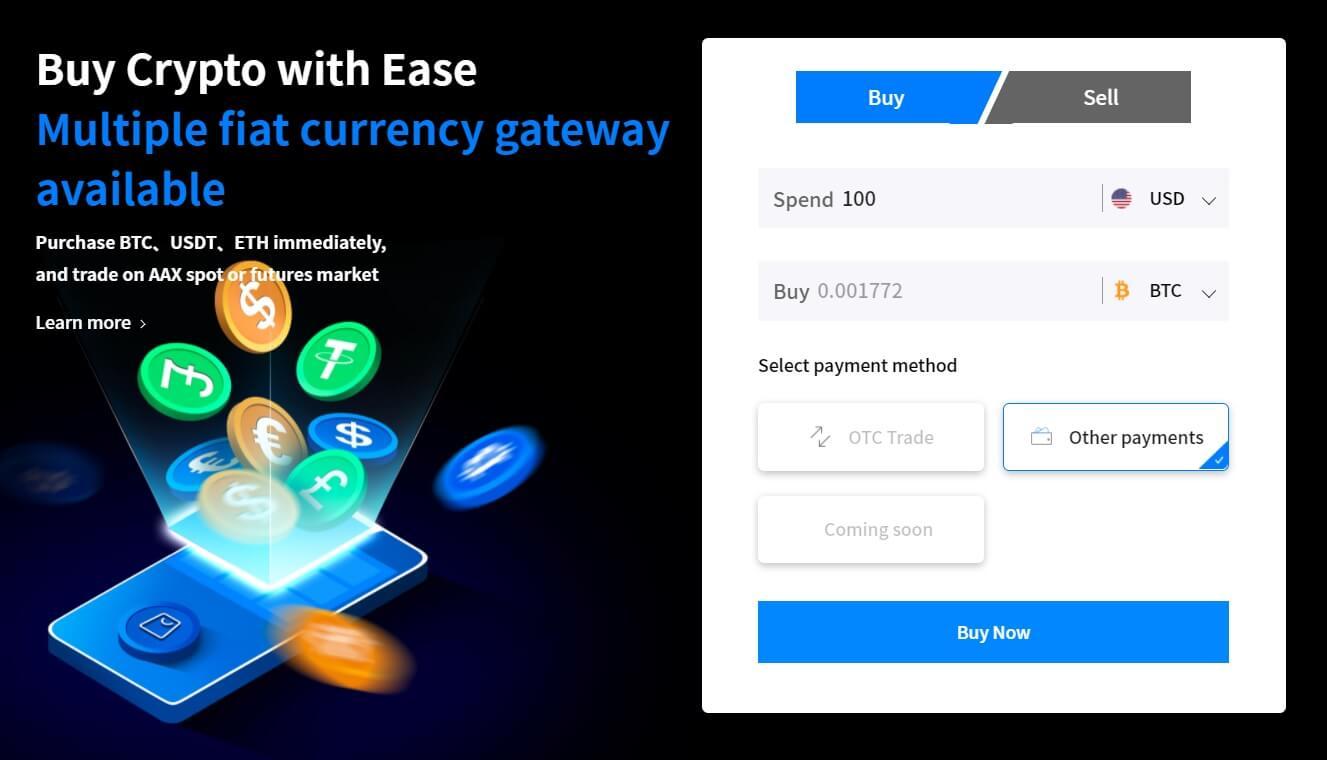 AAX Buy Crypto
