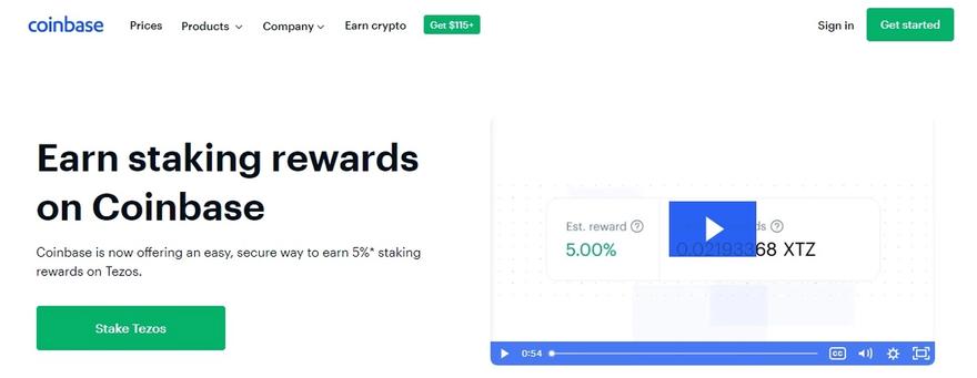 staking tezos with coinbase
