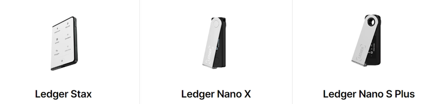 Ledger hardware wallets