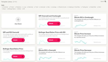 Coinrule trading rule templates
