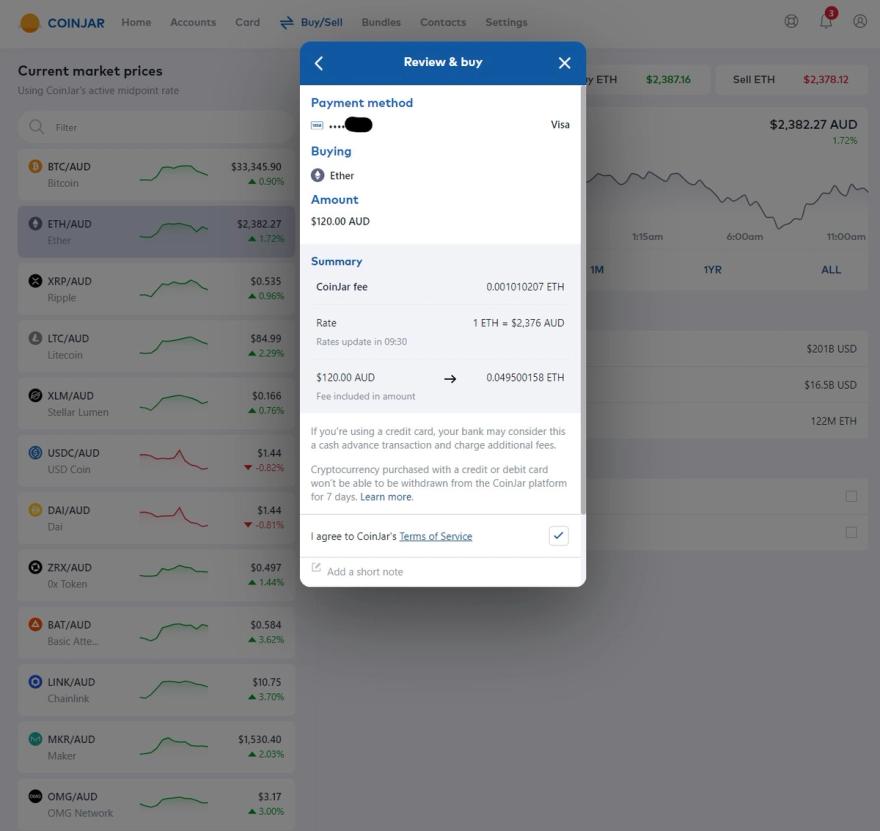 coinjar buying crypto