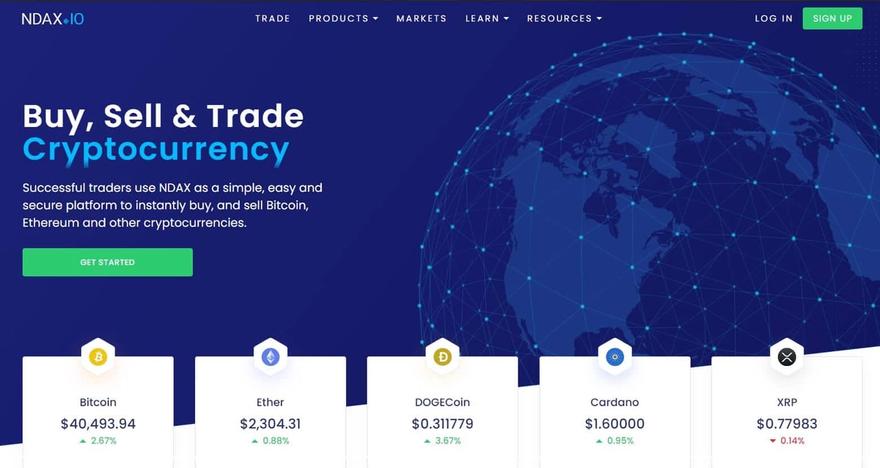 NDAX website