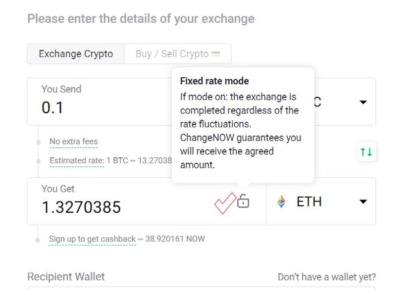 changenow confirm swap