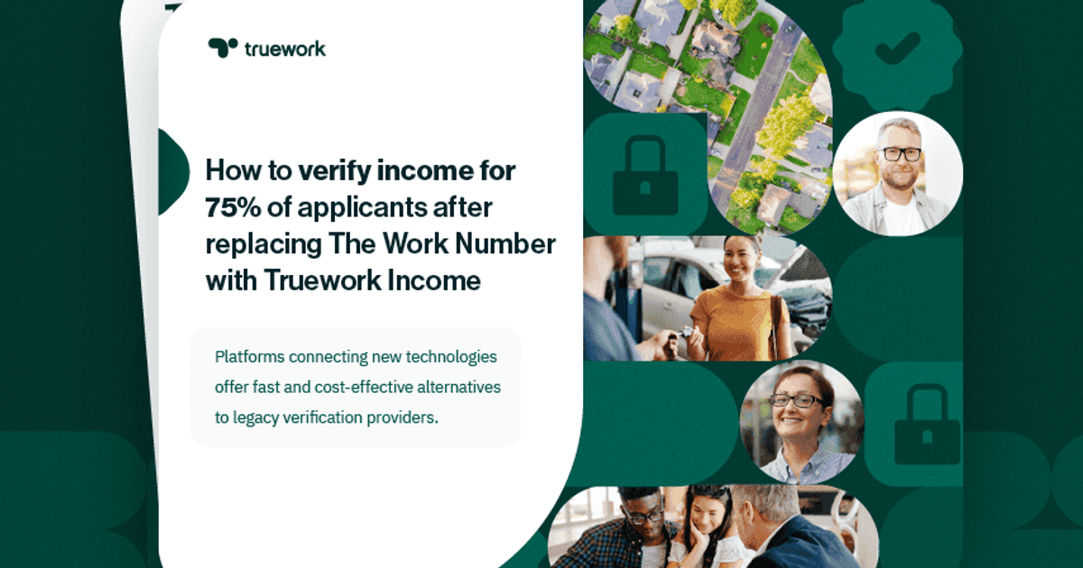 How to Verify Income for 75% of Applicants After Replacing The Work ...